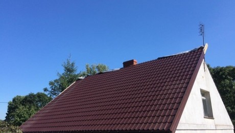 Pokrycie blachodachówką w Sługocinku